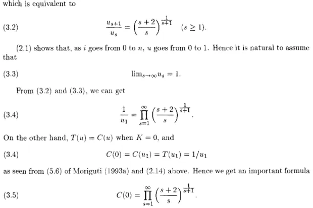 Table  1.  First  100  values  of  U 8  for  J{  =  O. 
