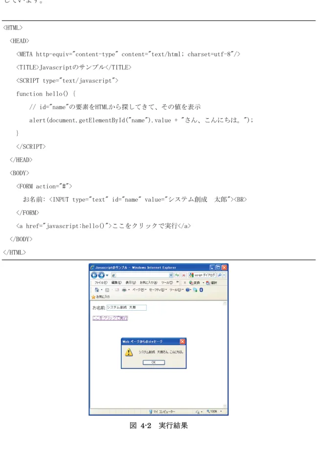 図 4-2  実行結果 