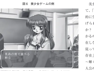 図 6 美少女ゲームの例