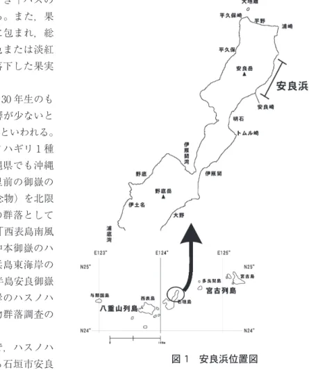 図 1　安良浜位置図