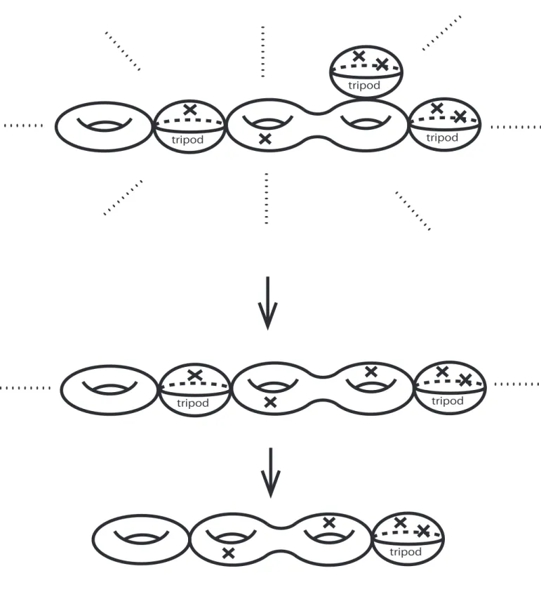 Figure 1 : tripods in the various ﬁbers of a conﬁguration spacetripod tripodtripod. . . . . . . . 