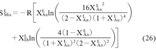 Fig. 2 . Comparisons between observed and calculated liquids temperatures of An-Di system