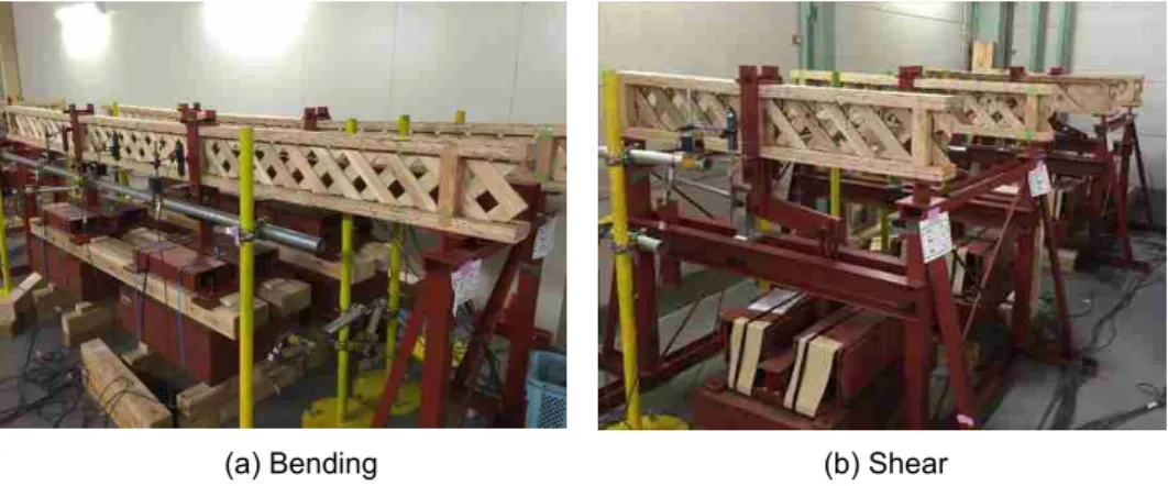 Fig. 4-4 Setup for long-term loading test for DOL and creep