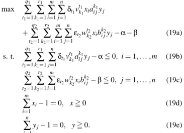 Fig. 1. A game tree of a multiobjective two-person nonzero-sum game