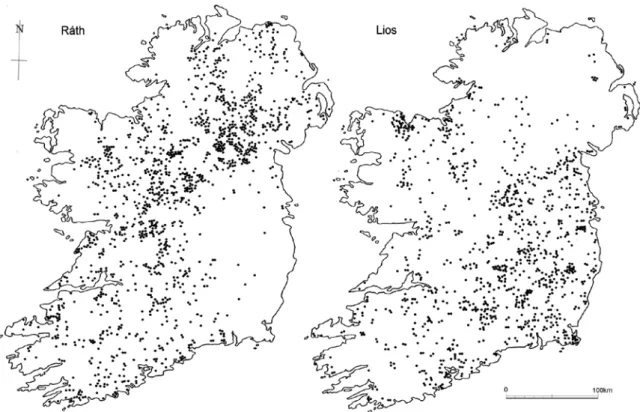 図 5.3　RáthとLiosの分布（Flanagan and Flanagan 1994）