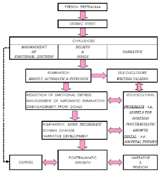 Figure 1    Posttraumatic growth  の概念モデル（Calhoun &amp; Tedeschi,2006） 