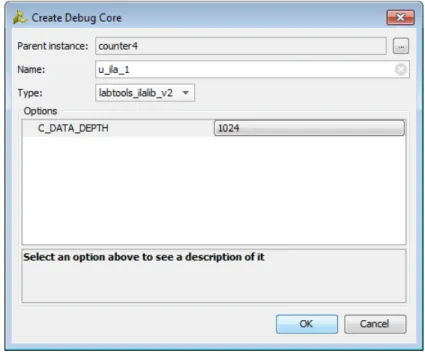 図 4-3 : [Create Debug Core] ダ イ ア ログ ボ ッ ク ス