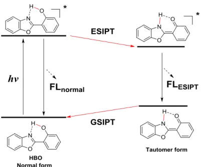 Figure 3-1. Diagram of ESIPT cycle for HBO. 