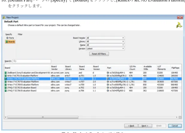 図  6 : [Default Part]  ページの設定
