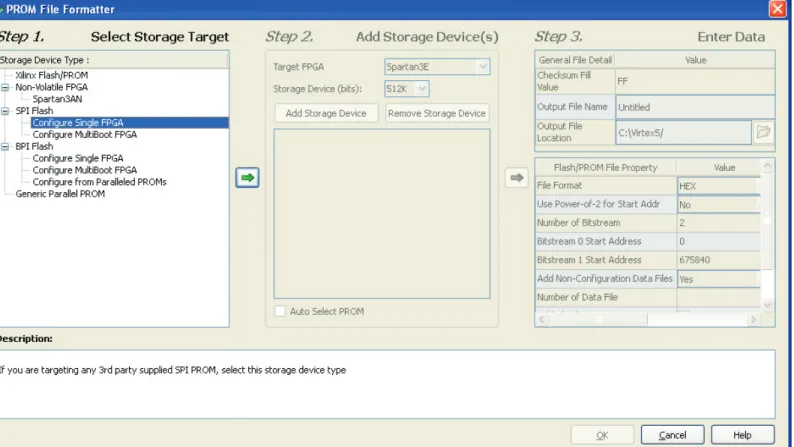 図  7 : [Select Storage Target]  オプ シ ョ ンの指定