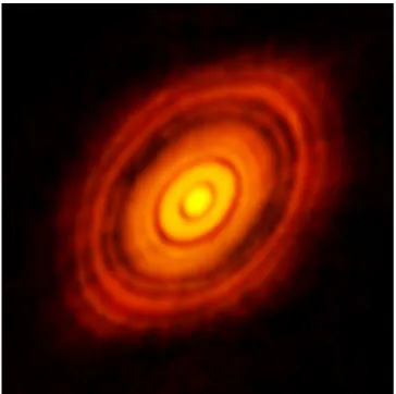 Figure 4.1: The ALMA image of HL Tau (https://www.eso.org/public/images/eso1436a/).