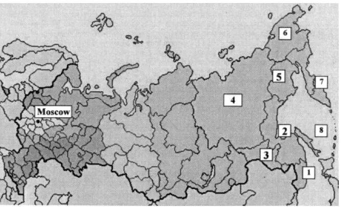 Figure 1.  The Far East Region of Russia.