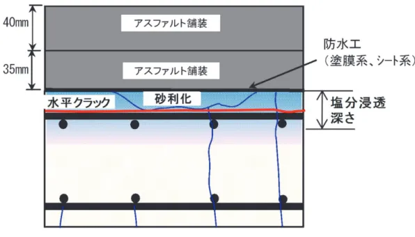 図 1-5  砂利化の推定発生メカニズム 