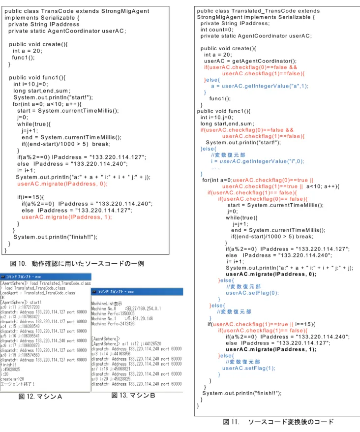 図 11.  ソースコード変換後のコード