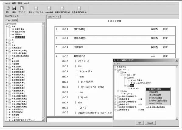 図 3 ODDJ エディター実行画面 Fig. 3 ODDJ editor GUI window in execution