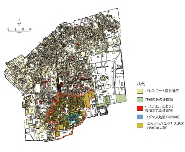 図 4 ． 旧 市 街 に お け る ユ ダ ヤ 人 地 区 の 拡 大  