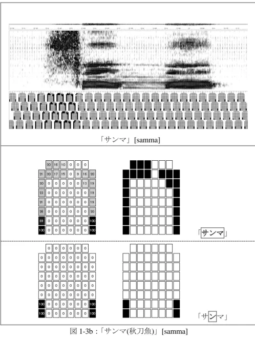 図 1-3b： 「サンマ(秋刀魚)」[samma] 