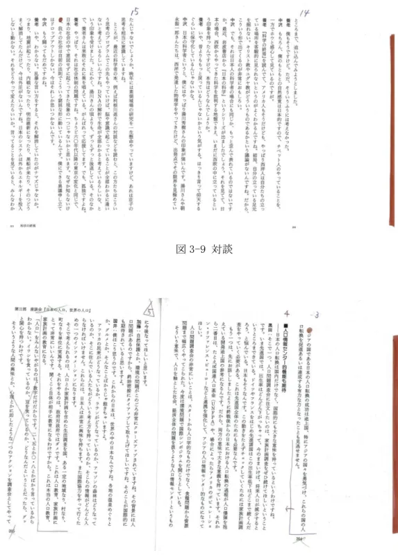 図 3-9 対談 