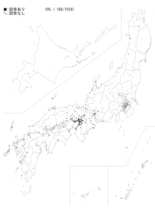 図 2  「セブイレ」 （セブンイレブン）の全国地図 