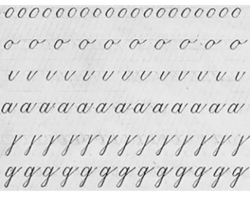 図 2  キリル文字の習字手本