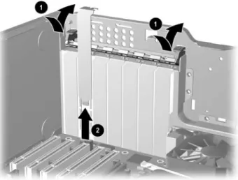 Figure 1 Remove PCI slot cover