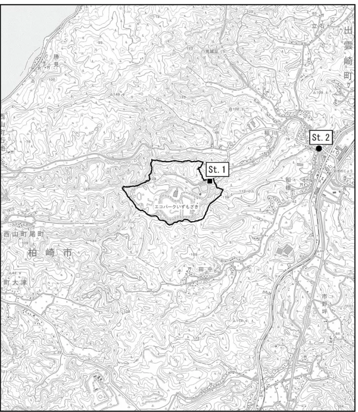 図 5.2-1  騒音調査地点位置図 