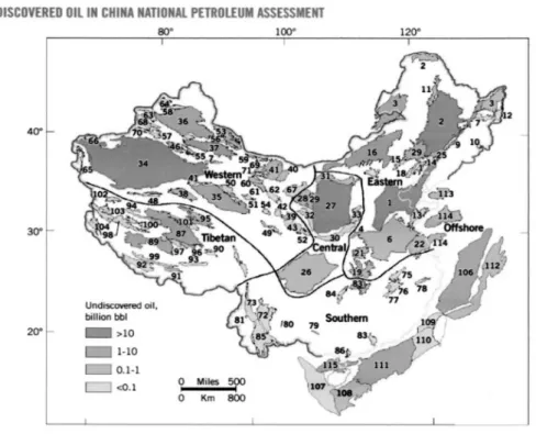 図 11  中国の未開発石油埋蔵量の予測 