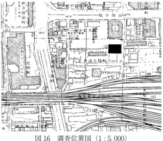 図 16　調査位置図（1 : 5, 000）