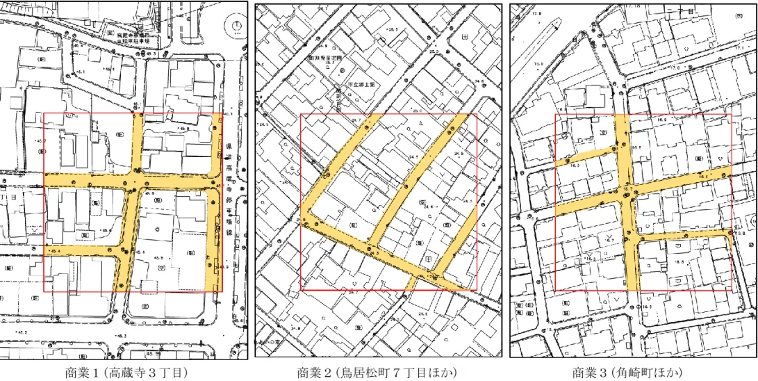 図 6-3  総括流出係数算定根拠図（商業） 