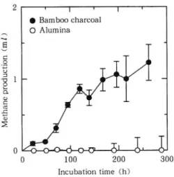 Fig.  5  SEM  image  of  immobilized  microor- microor-ganisms  on  the  bamboo  charcoal