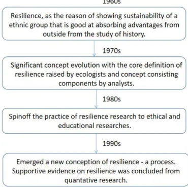 Figure 3.1.2 Evolution Flow on the Conception of Resilience