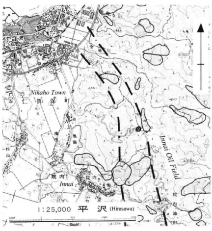 Fig. 8  Topography  around  faults  exposure  shown  in  Fig.  9     