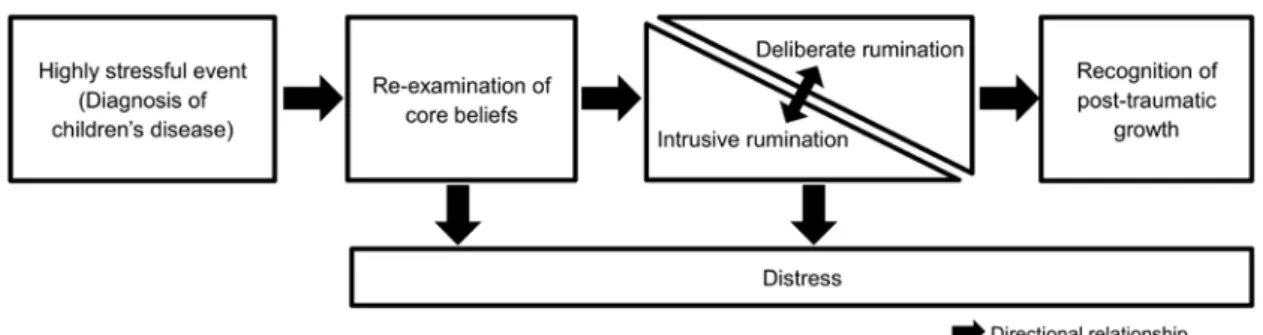 Figure 1. Cognitive processing of the PTG theoretical model 