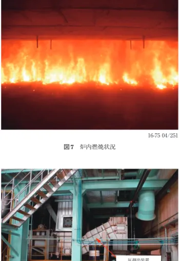 図 8　灰押出装置据付