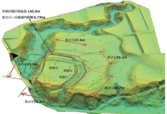 図  地形起伏図（鳥瞰表示）パターン①