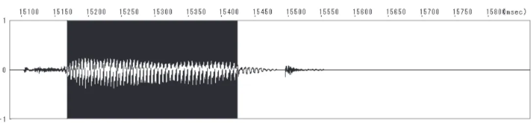 Figure 4  An example of ‘pad’ [] in English
