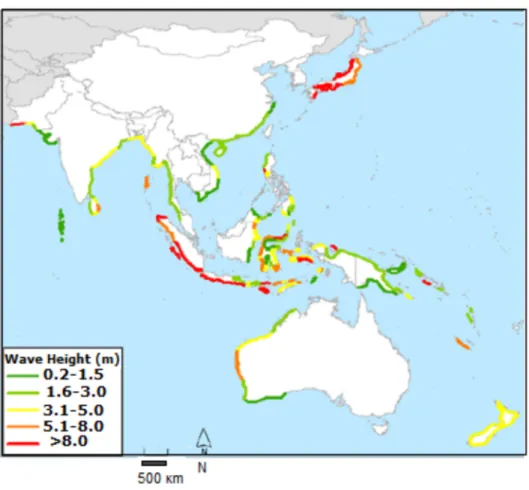 Figure 1.1: Tsunami Risk in Asia Pacific   Source: UN-OCHA (2009) 