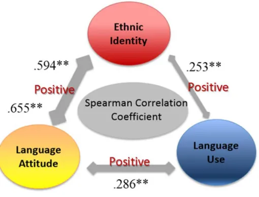 Figure 3. Flowchart of the correlation analysis between Ethnic Identity, Language Use and  Language   