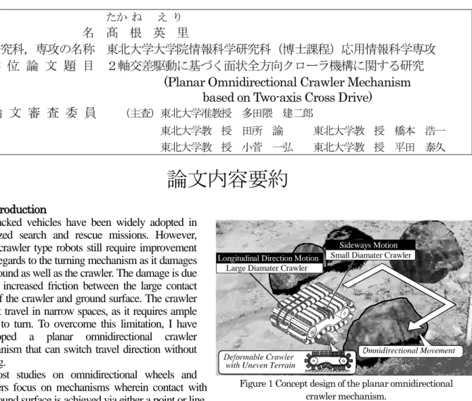 Figure 1 Concept design of the planar omnidirectional  crawler mechanism. 