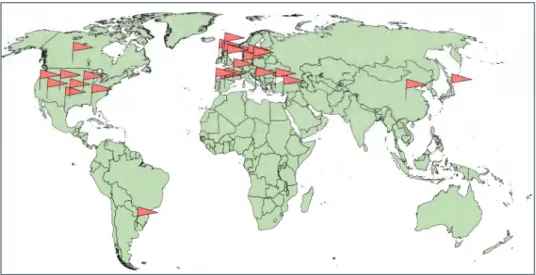 Fig  1.9:  Participants  of  the  international  collaborative  research  for  the  validation  of  computational  hemodynamic simulation