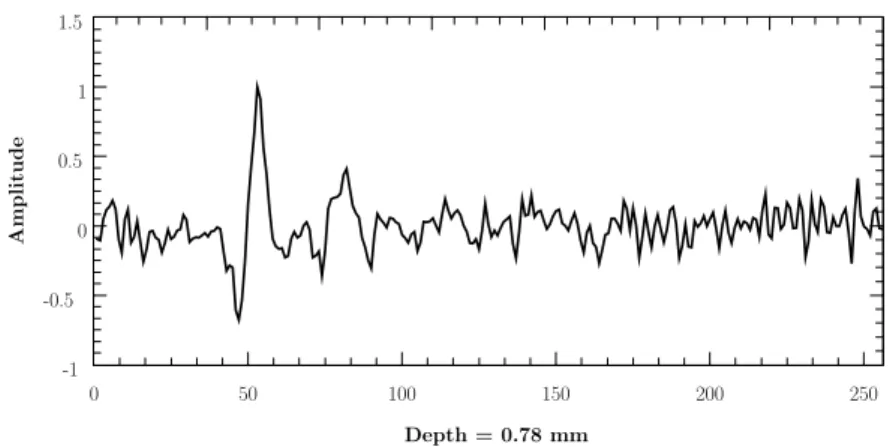 Figure 4.2: A-line signal along the vessel of 3D data.