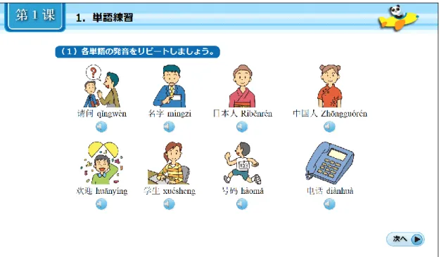 図  4.5  本課復習教材例  (1) 