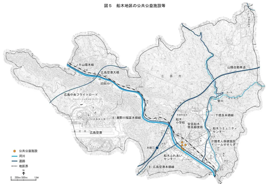図 船木地 公共公益施設等 