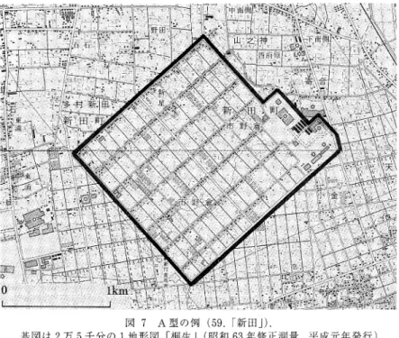 Fig.  7  An  example  of  type  A  (former  Nitta   airfield).