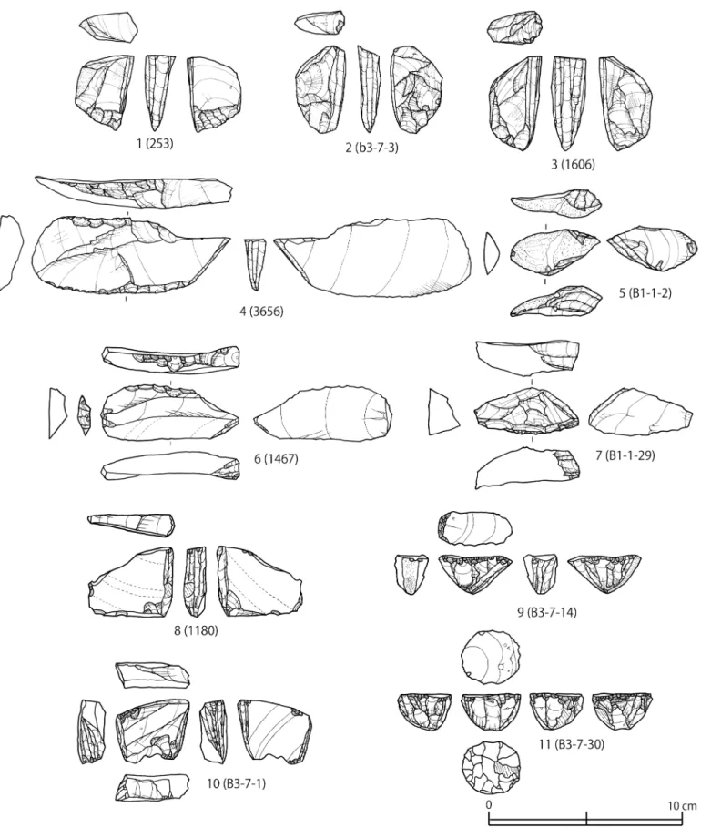 Fig. 16 Lithic tools excavated from the Gorbatka 3 site