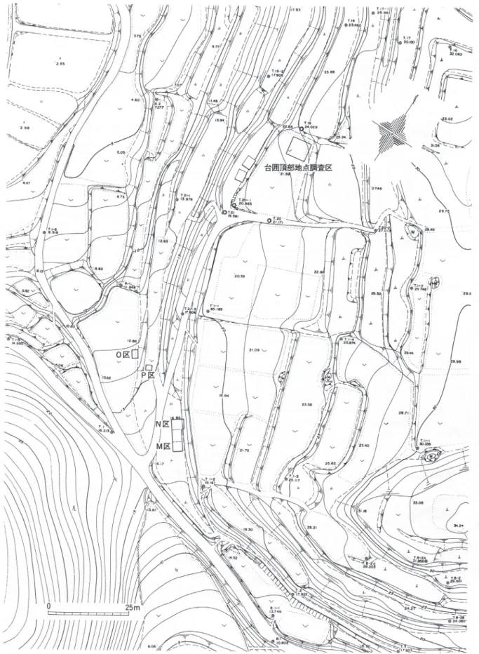 図 4　台囲風越地点調査区配置図（阿部・須田 1997）
