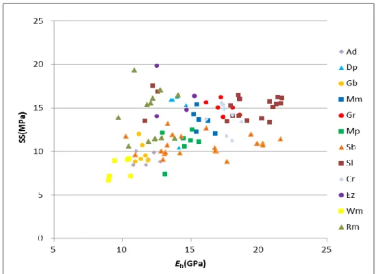 Figure 16  曲げヤング率とせん断強さ 