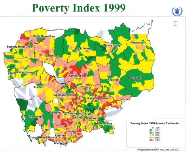 図  1-1  貧困の県別分布 
