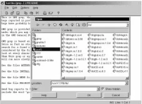 図 5 - 3 Qt ライブラリは KDE に使用されており、 Gtk や Motif のウィジェットに似た外観を備えている。