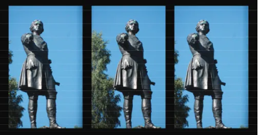 Figure 9: Monument (of Peter the Great) is behind stereo window.
